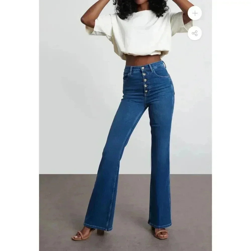 Boyish The Ricky High Rise Flare Jeans size 32 in Love Jones Wash